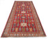 12 Feet Red Kazak Afghan Hand Knotted Wool Runner Rug